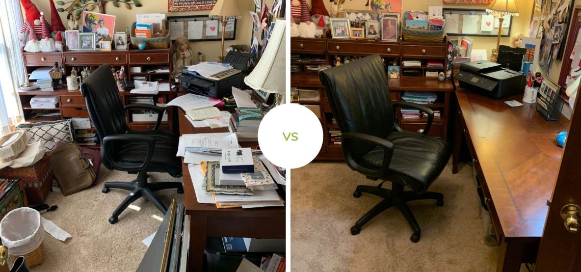 Home Office Before and After
