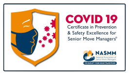National Association of Senior Moves Covid 19 certificate logo