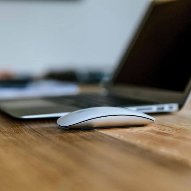 Digital organization on laptop